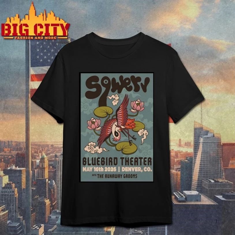 Sqwerv May 16 2026 Bluebird Theater in Denver CO Poster T-shirt