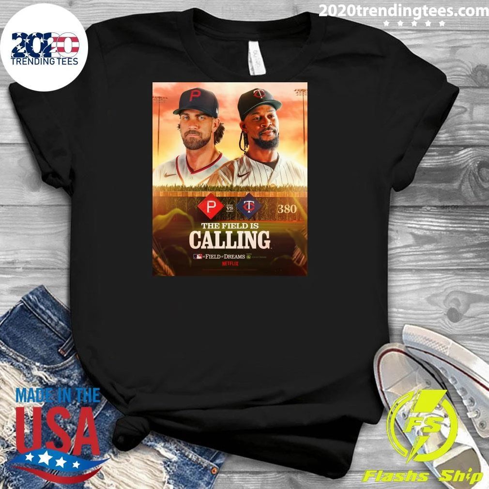 Bryce Harper of Philadelphia Phillies Vs Byron Buxton of Minnesota Twins MLB at Field of Dreams 2026 Shirt