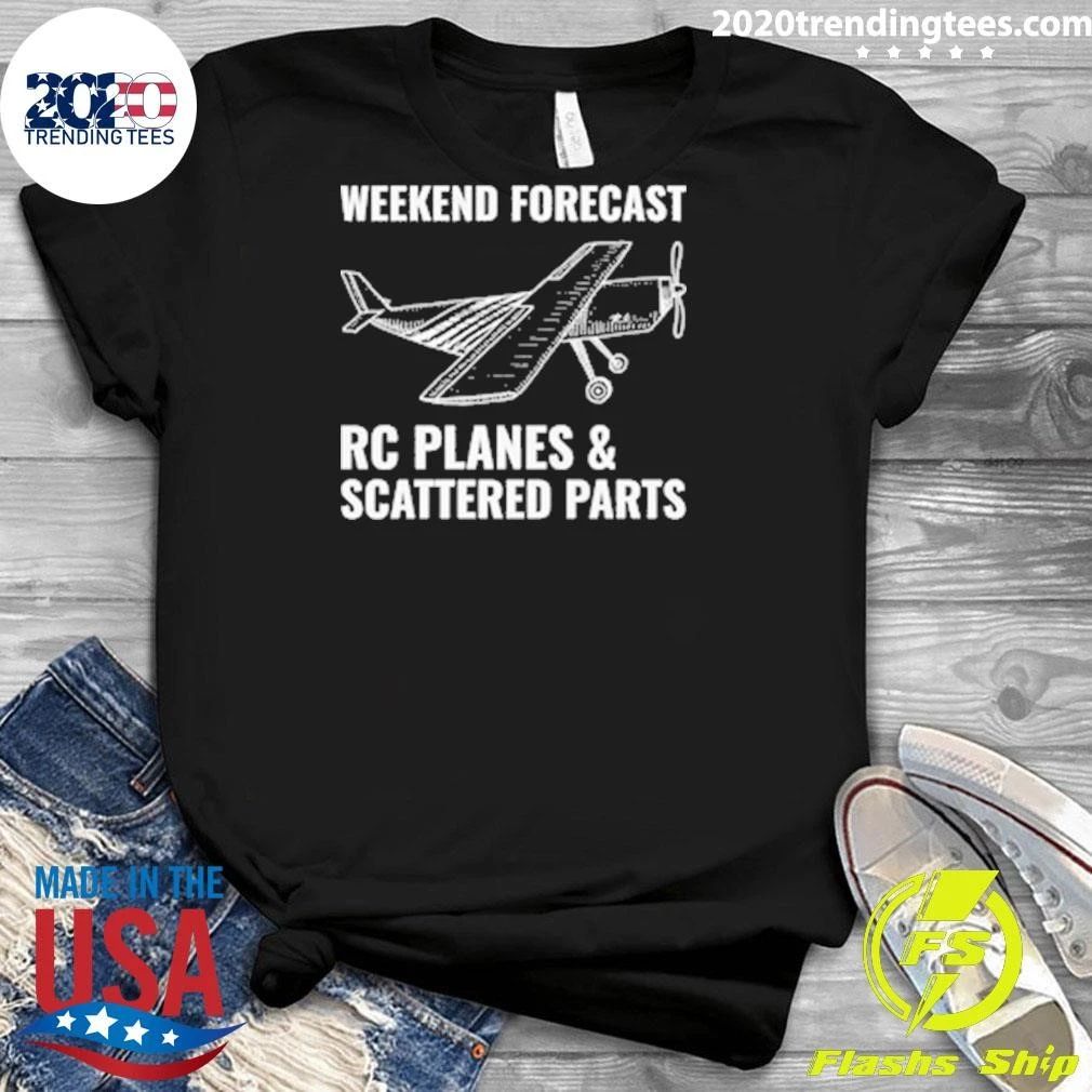 Weekend Forecast RC Planes and Scattered Parts Tee Shirt