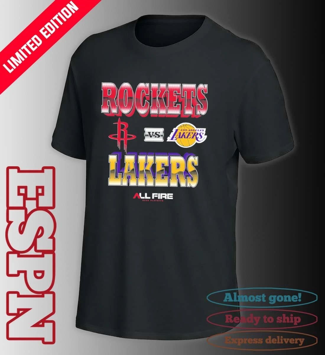 Houston Rockets Vs Los Angeles Lakers Legends 2026 Playoffs Match-Up T-Shirt