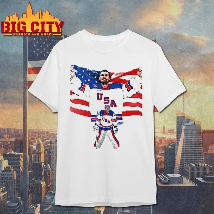 Connor Hellebuyck USA Hockey Champions 2026 T-shirt