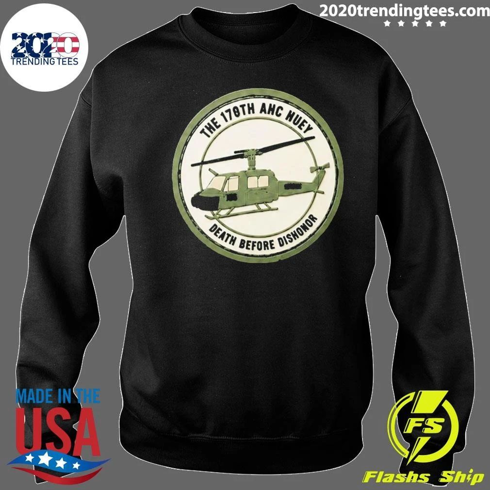 Aaron Rodgers With The 170th Ahc Huey Death Before Dishonor Shirt