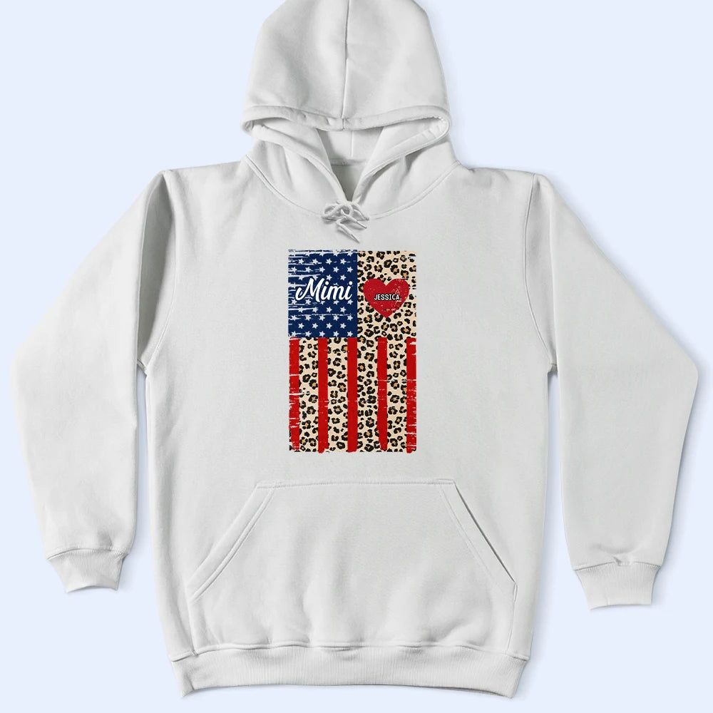 Stars & Stripes Grandma Mimi - Personalized T Shirt