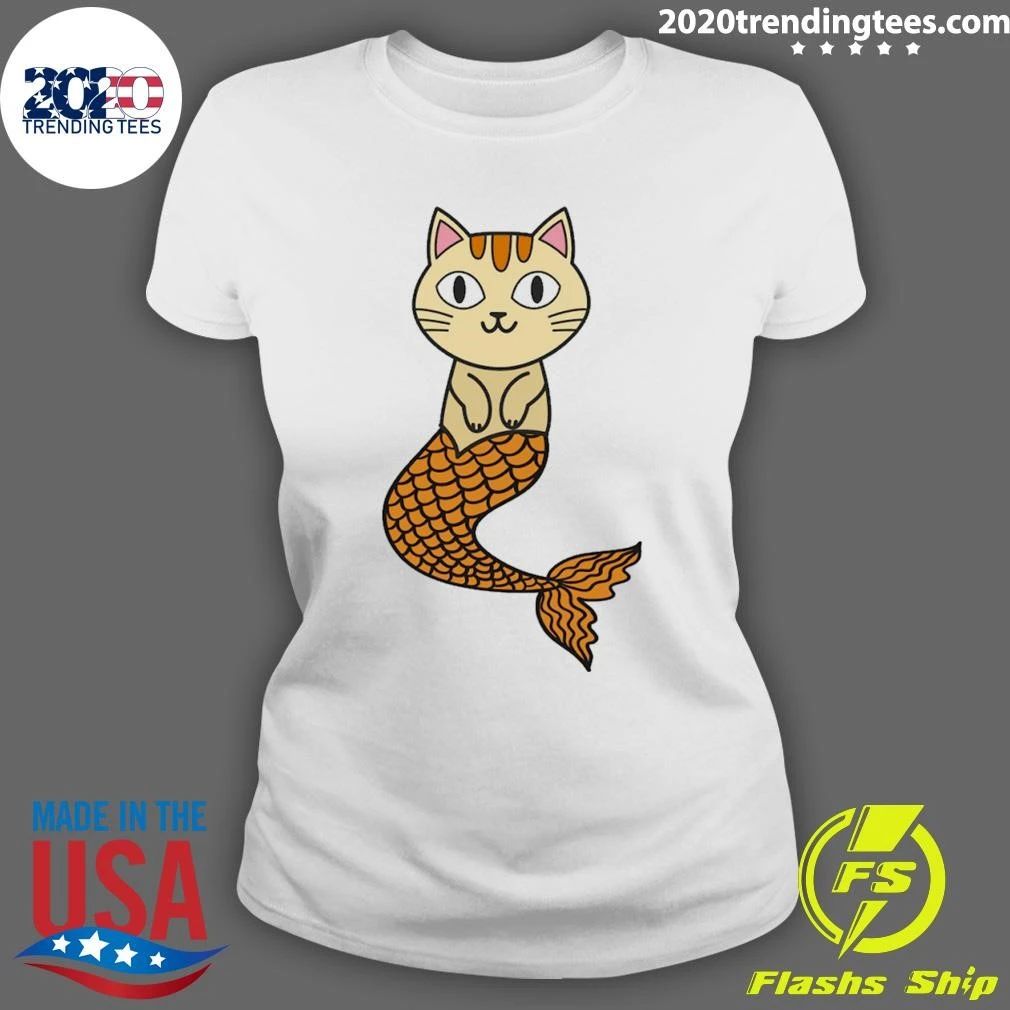 Cute Cat Mermaid Shirt