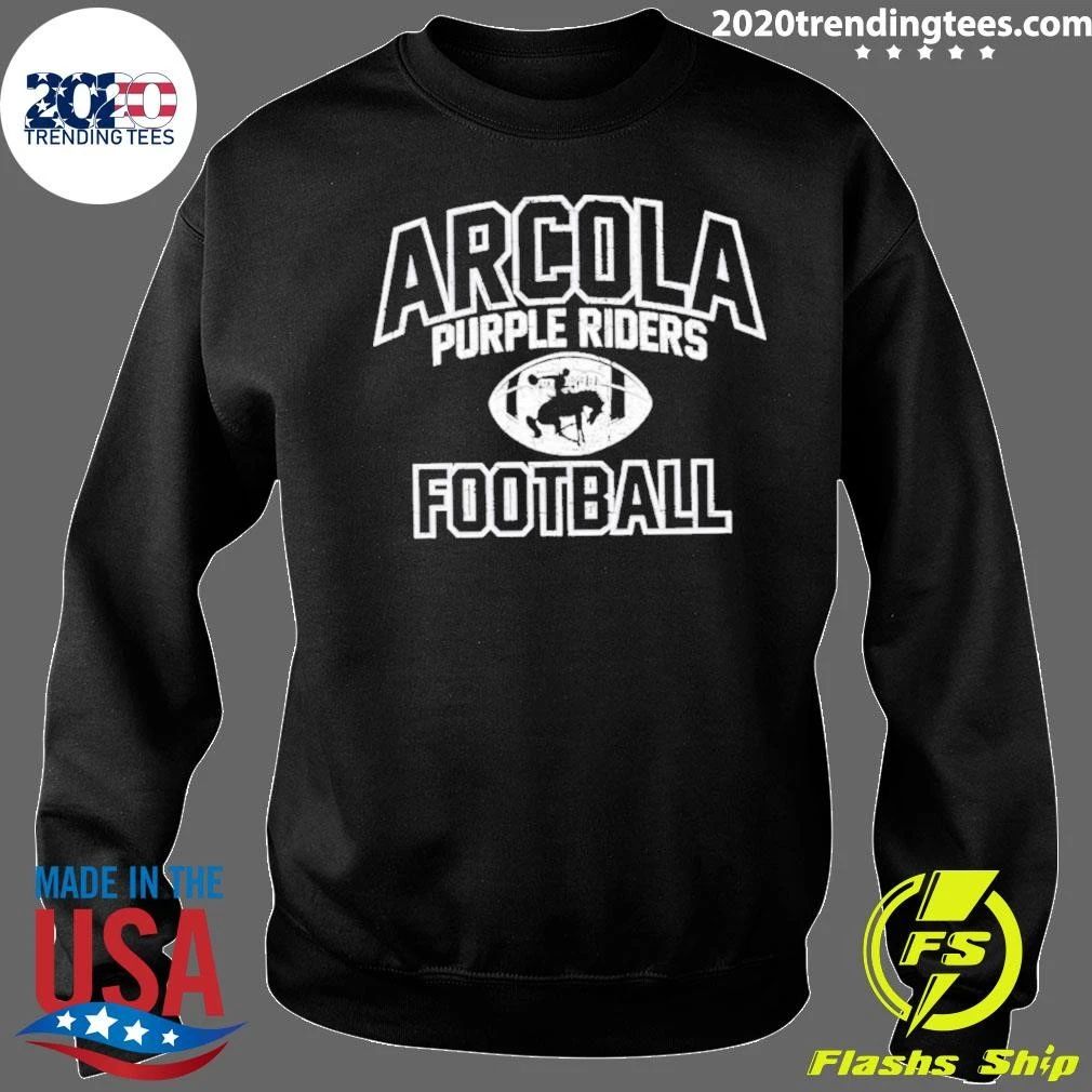 Arcola Purple Riders Football Logo 2026 Shirt