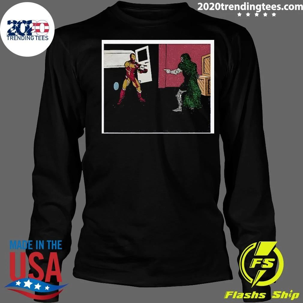 Doctor Doom Ironman Pointing Meme Shirt