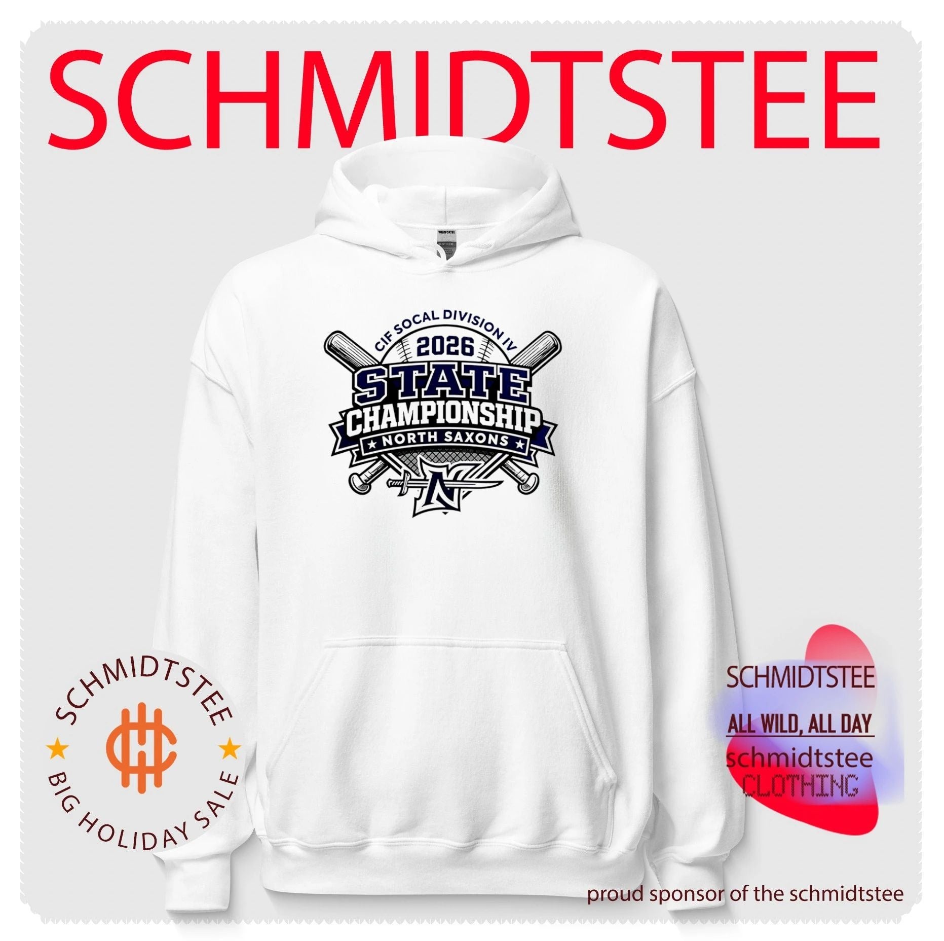 North Saxons 2026 CIF NorCal Division IV Baseball Champions shirt