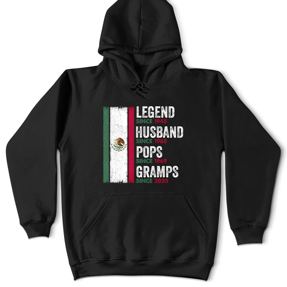 Legend Husband Papa Abuelo Mexican Father Grandfather - Personalized T Shirt
