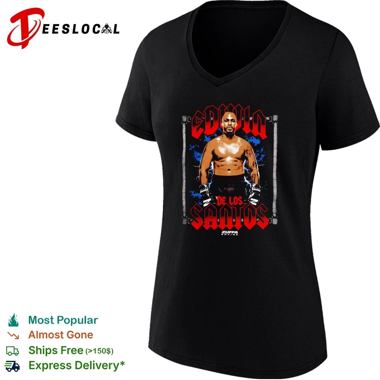 Edwin De Los Santos Zuffa Boxing Professional Boxer T-shirt