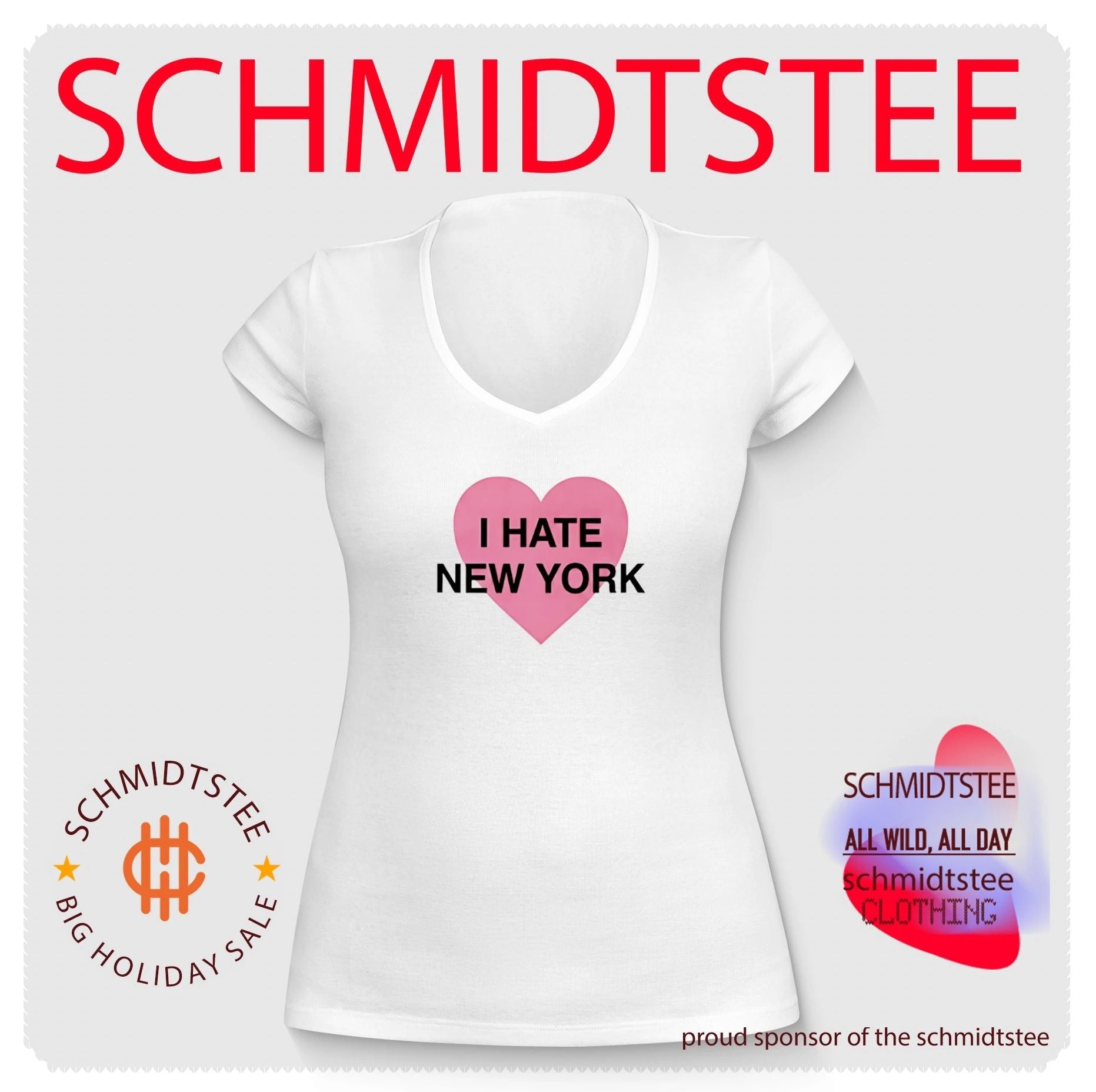 I Hate New York Funny Sarcastic Quote shirt
