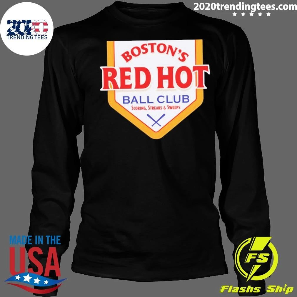 Boston’s Red Hot Baseball Label Shirt