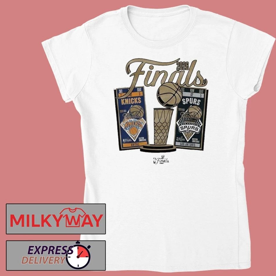 New York Knicks Vs San Antonio Spurs 2026 NBA Finals Ticket Matchup T-Shirt
