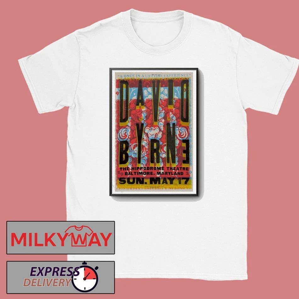 SHOW May 17 2026 David BYRNE Baltimore Poster shirt
