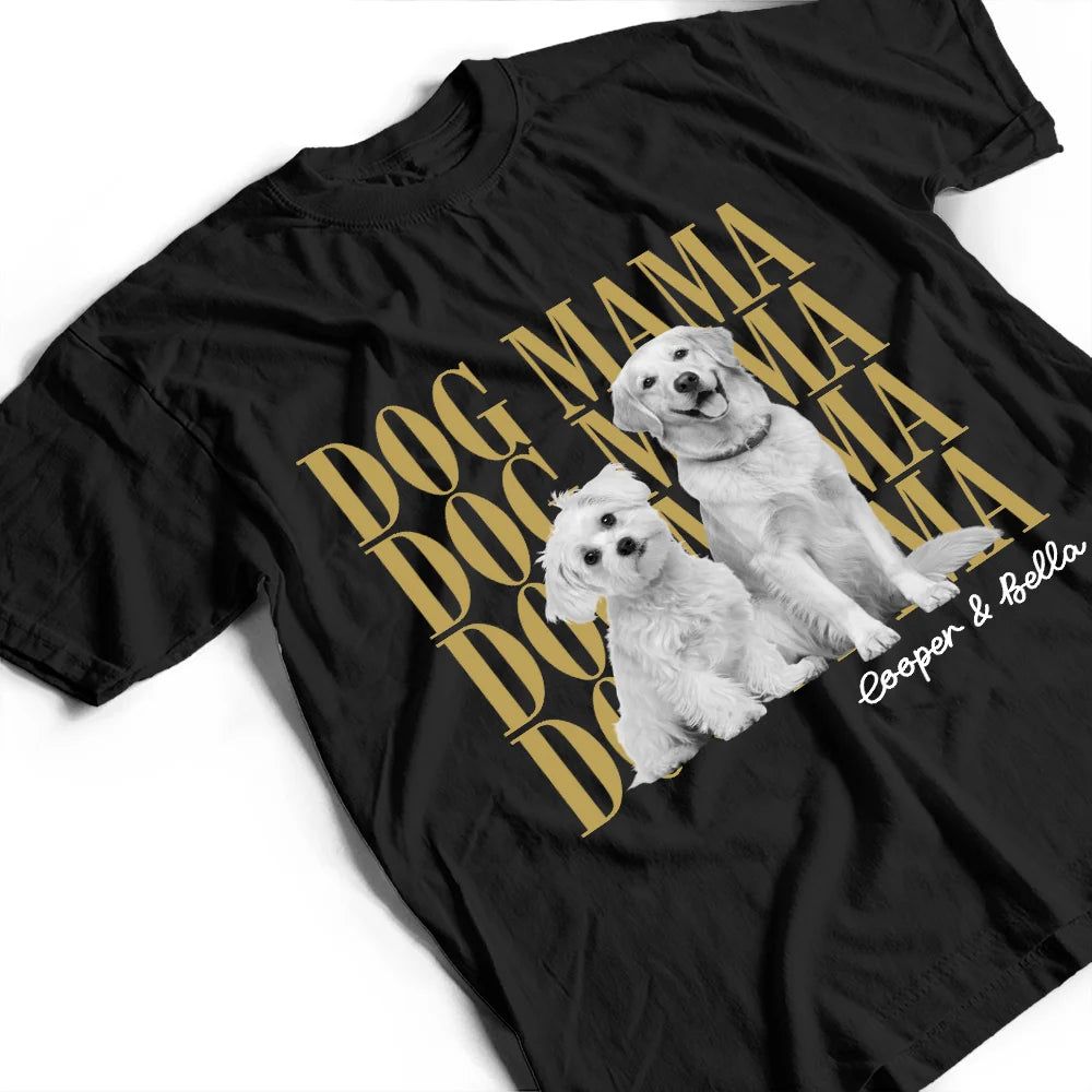 Custom Photo Dog Mama Cat Mama Dog Dad - Personalized T Shirt