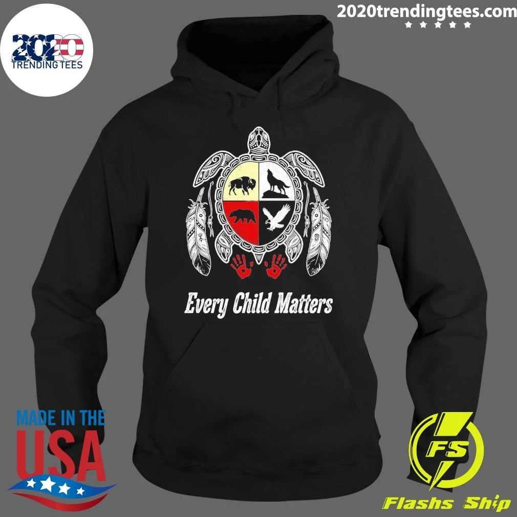 Native American Turtle Medicine Wheel Every Child Matters Shirt