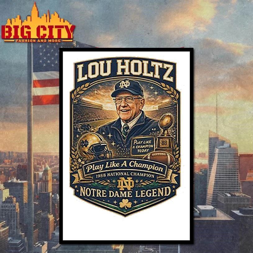 Lou Holtz Notre Dame Legend Play Like A Champion Shirt