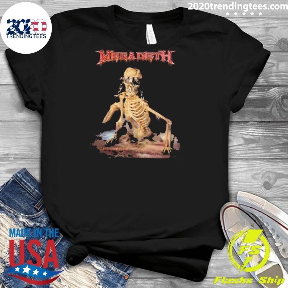 Skeleton Megadeth The World Needs A Hero Shirt