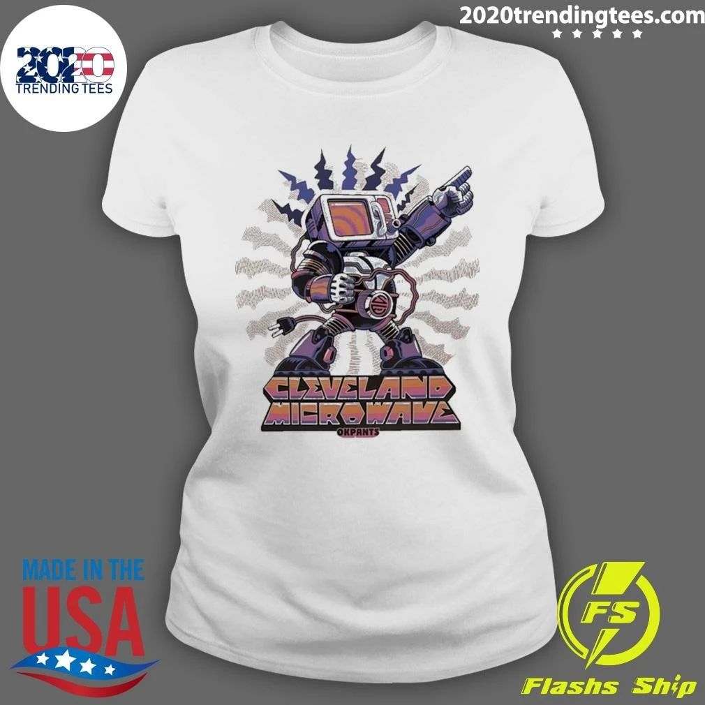 Cleveland Microwave Okpants Robot Graphic Shirt