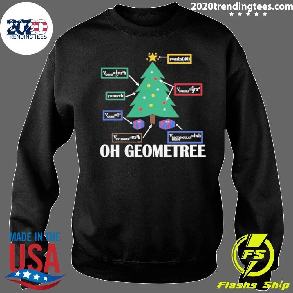 Oh Geometree Math Teacher Christmas Shirt