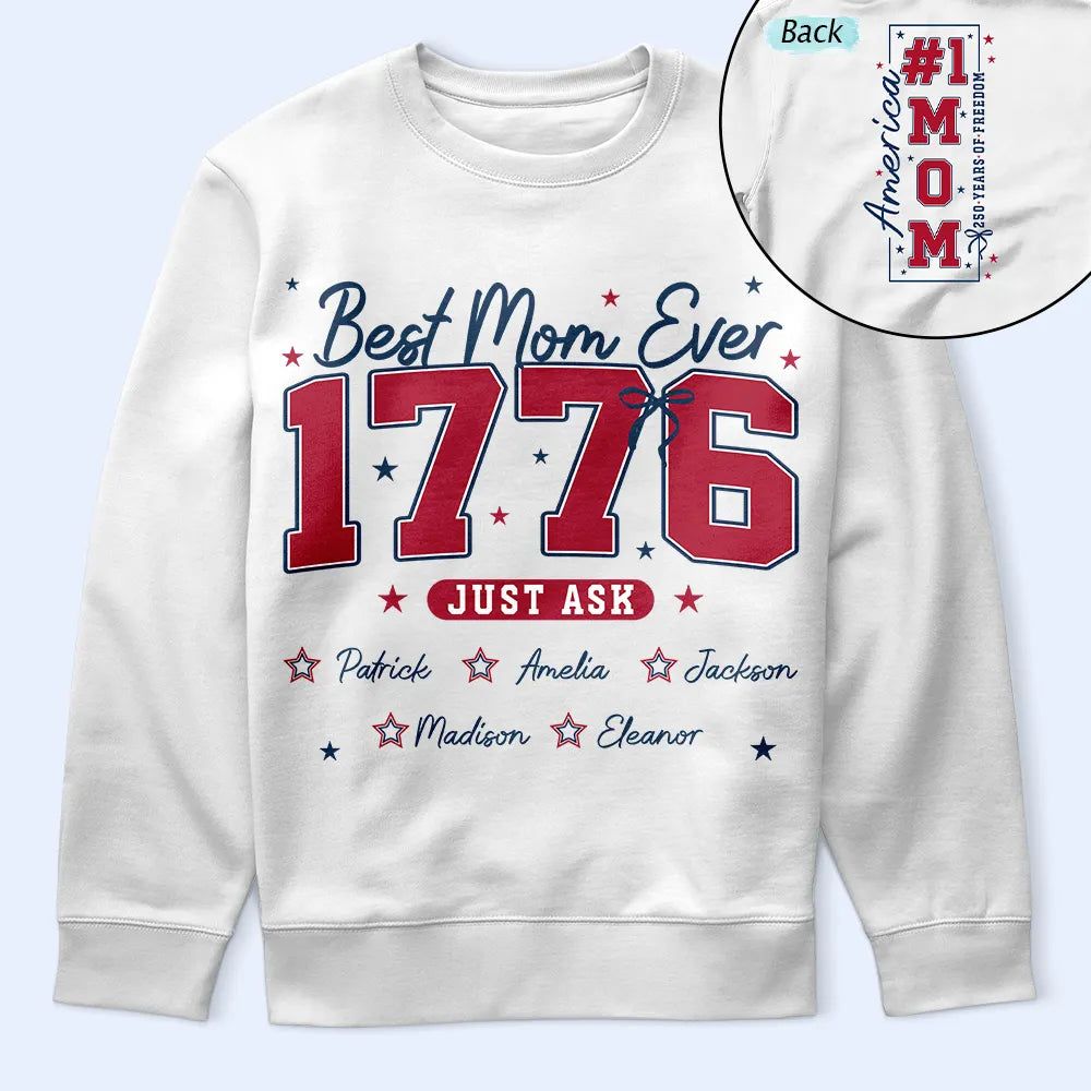 Stars & Stripes #1 Mom - Personalized T Shirt
