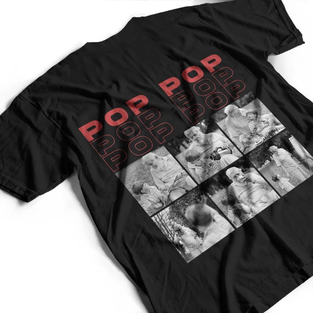 Custom Photo B&W Gift For Father - Personalised T Shirt