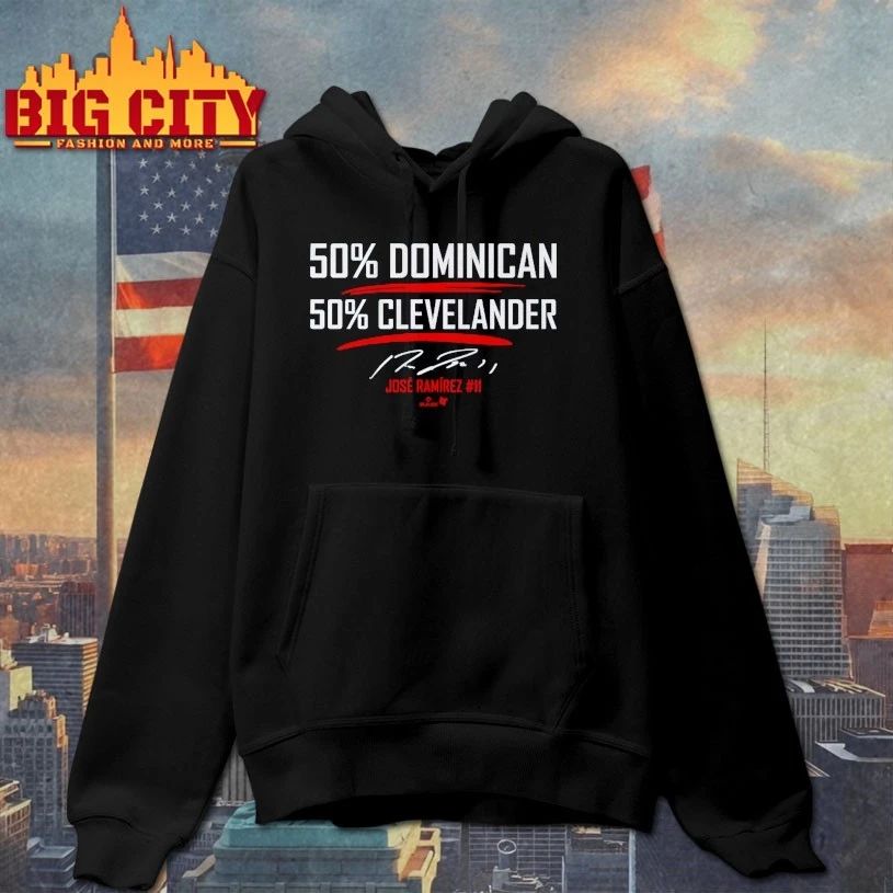 Jose Ramirez 50 Dominican 50 Clevelander t-shirt