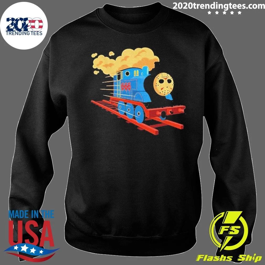 Thomas The Tank Engine Jason Voorhees Mask Railway To Hell Shirt