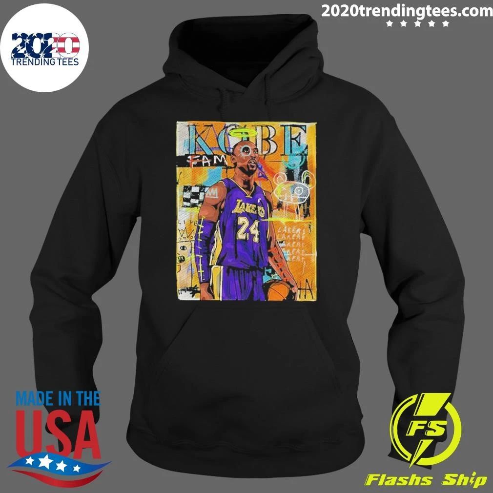 Kobe Bryant Los Angeles Lakers Star Portrait Art Shirt