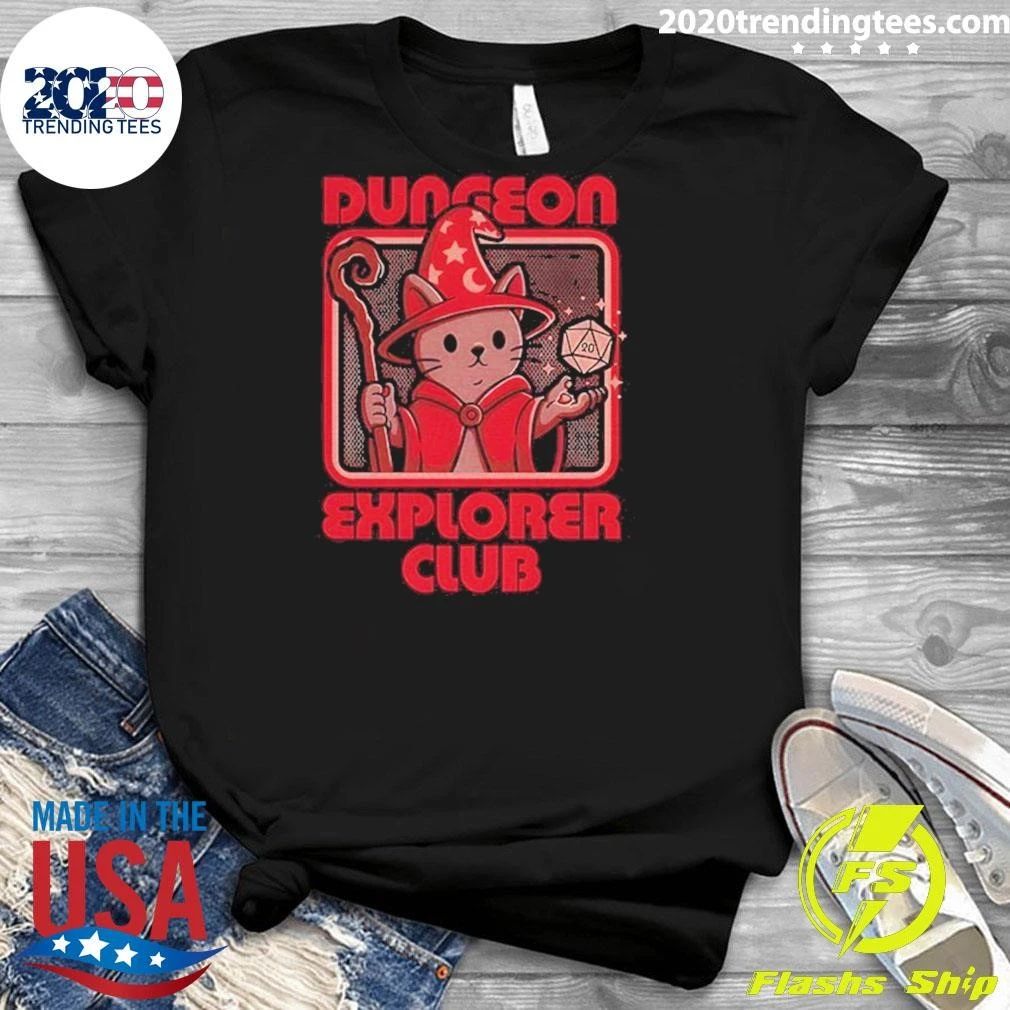 Rpg Mage Cat Dungeon Explorer Club Shirt