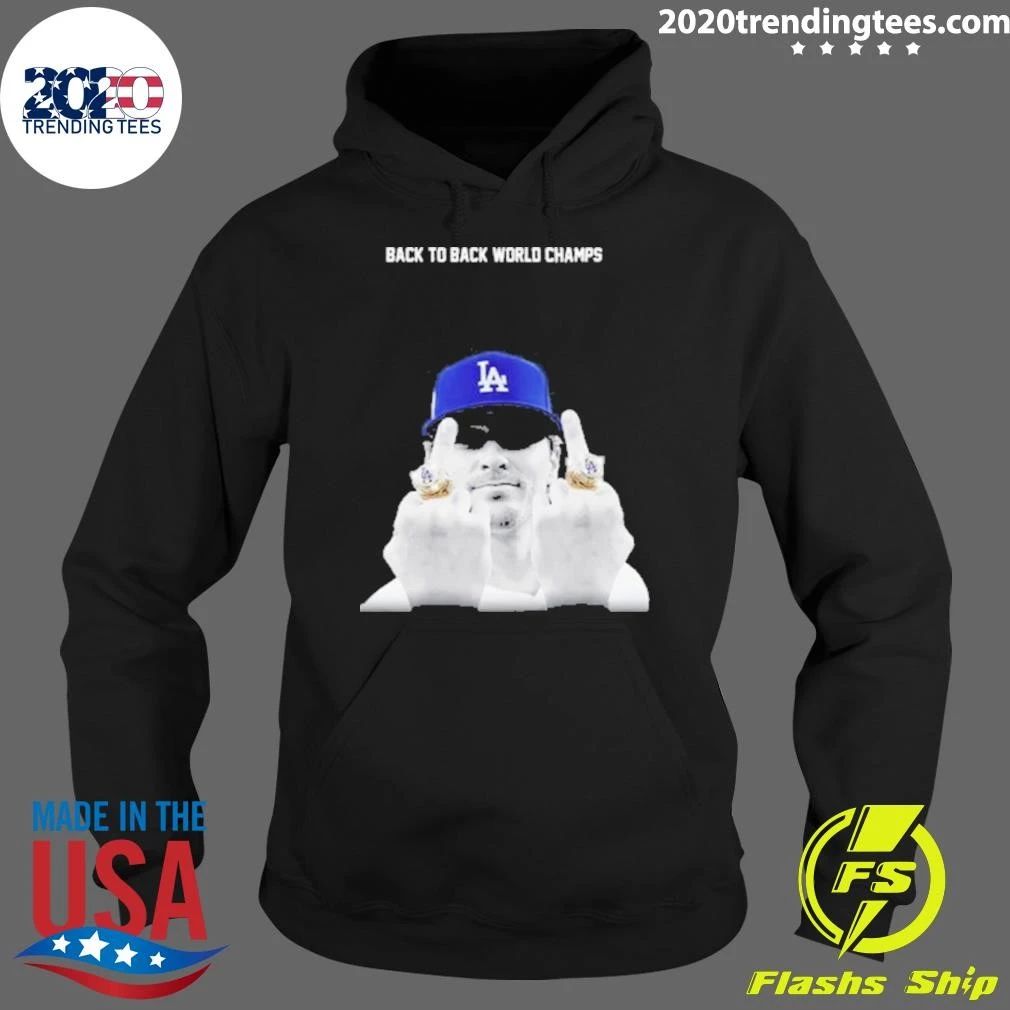 Kike Hernandez Back to Back World Series Champs 2026 Middle Finger Baseball Vintage Shirt