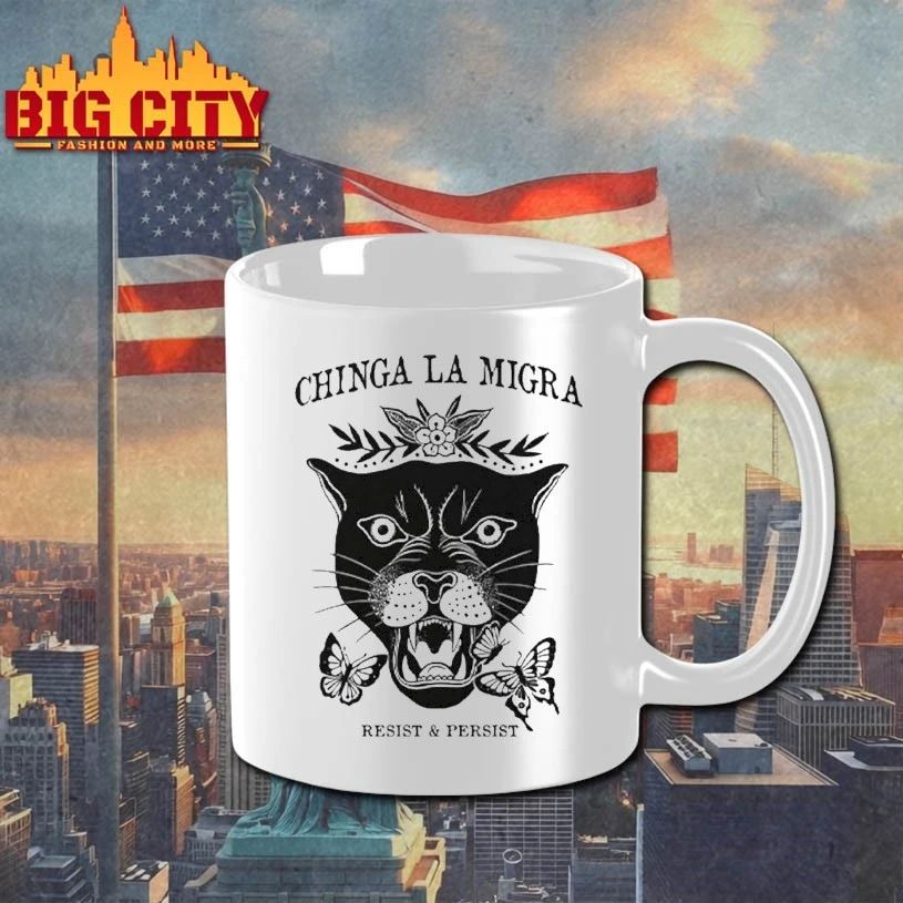 Original Chinga La Migra Abolish ICE Resist and Persist T-Shirt