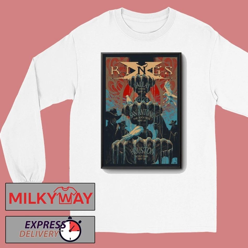 LIMITED King’s X May 29 2026 TOUR San Antonio Poster shirt