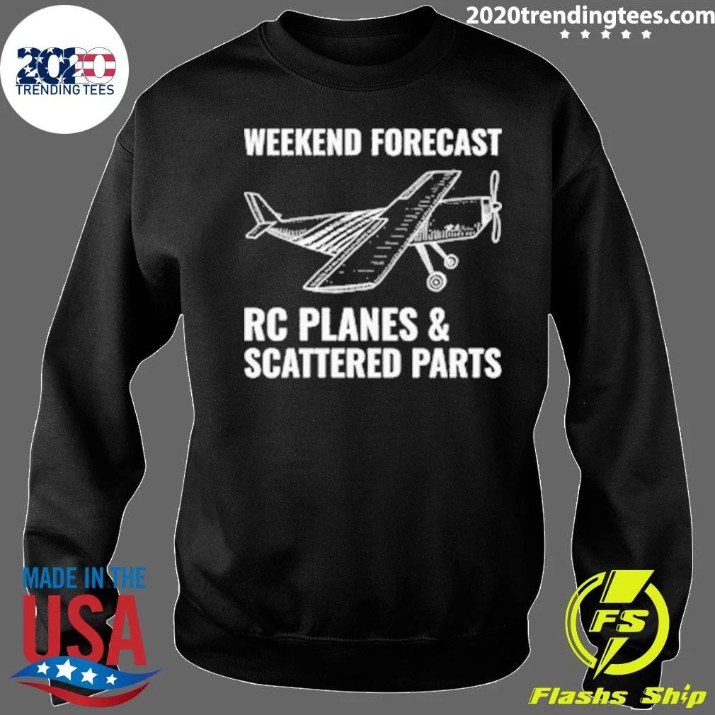 Weekend Forecast RC Planes and Scattered Parts Tee Shirt