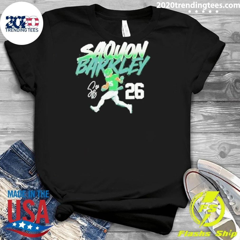 Saquon Barkley 26 Pose Signature Shirt