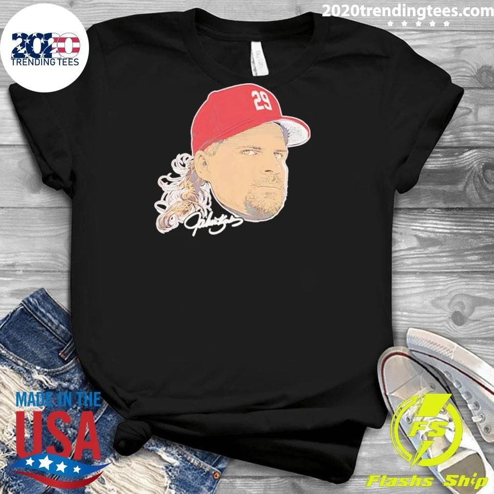 John Kruk Philadelphia Phillies Baseball Swag Head Signature Shirt