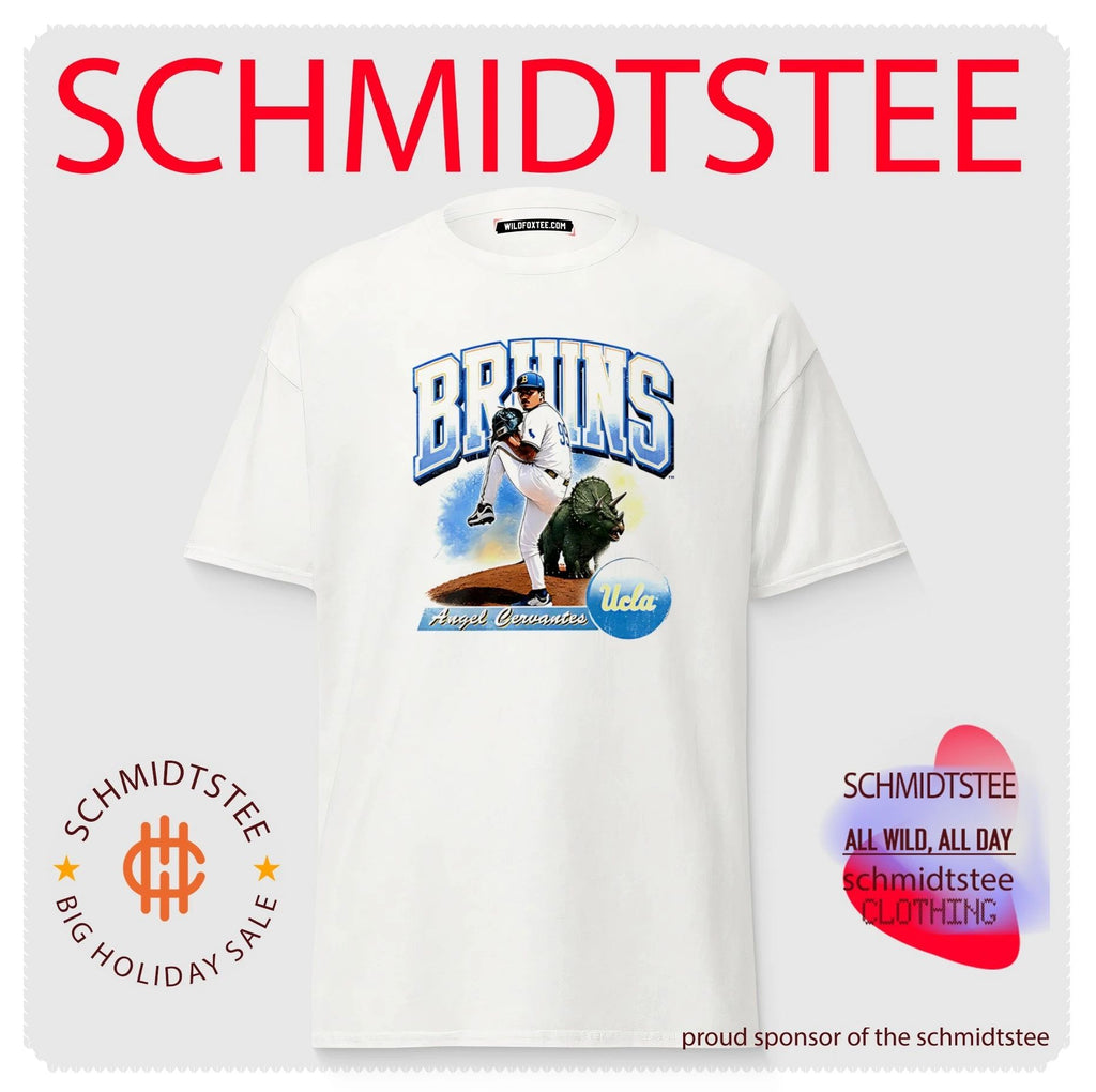 UCLA Bruins baseball Angel Cervantes posing shirt