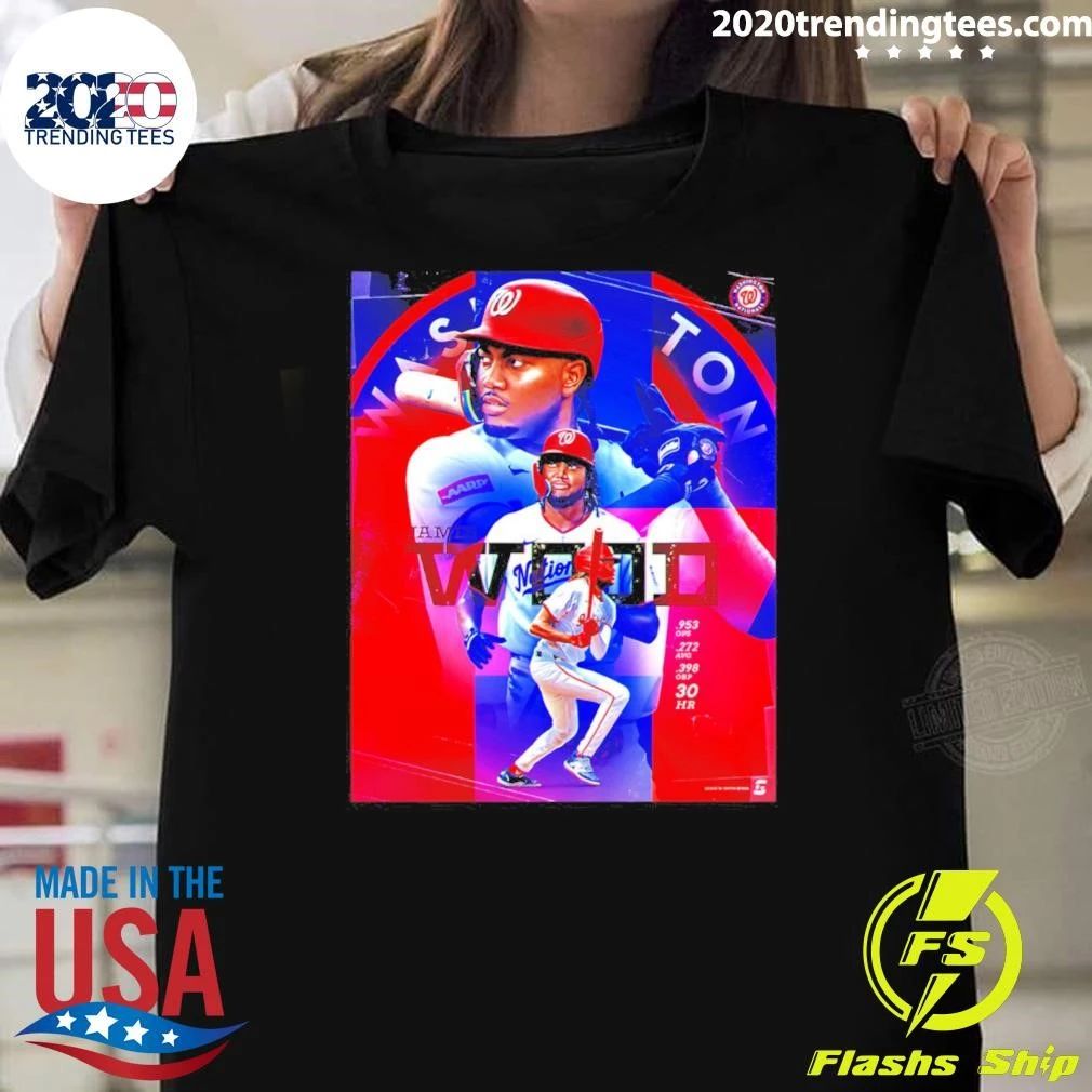 James Wood Washington Nationals Collage Poster Shirt