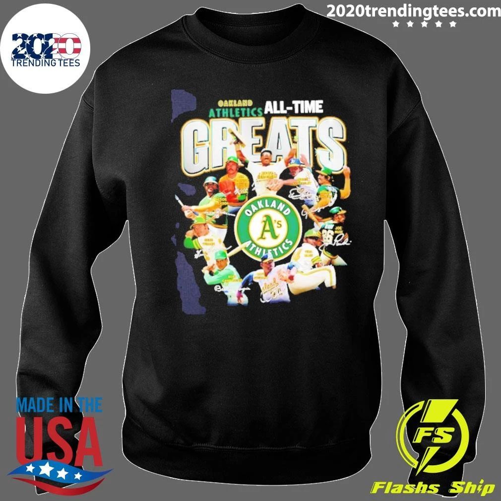 Oakland Athletics Baseball All-Time Greats MLB Signatures Shirt