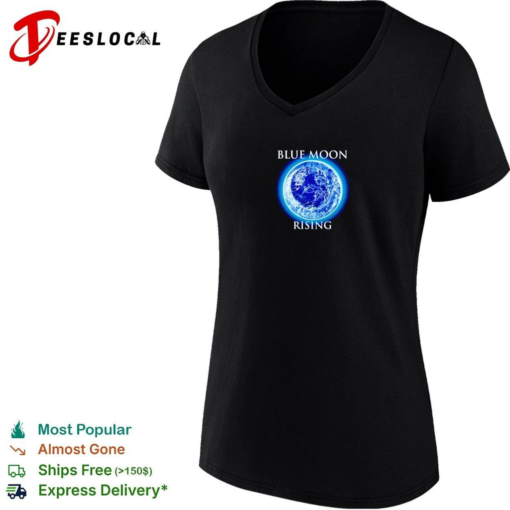 Blue Moon Rising astronomy celestial night sky T-shirt