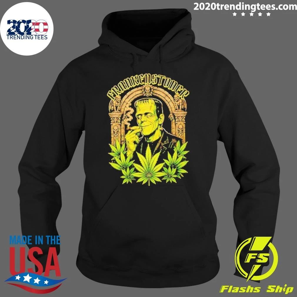 Frankenstoner Frankenstein Smoking Marijuana Shirt