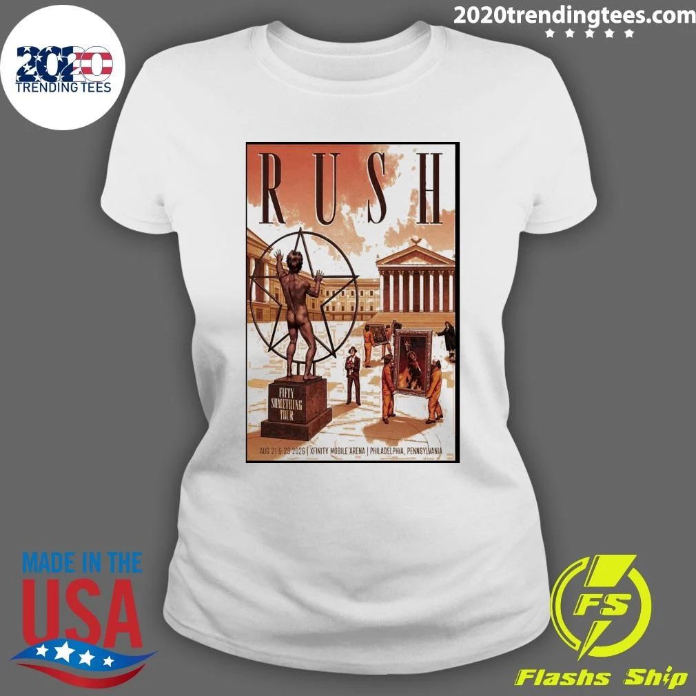 Rush Fifty Something Tour Philadelphia Pa 2026 Shirt