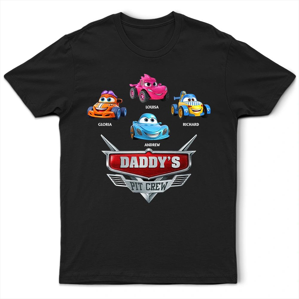 Daddy's Pit Crew Kid Car - Personalized T Shirt