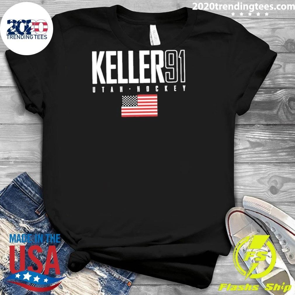 Clayton Keller 91 Utah Hockey Usa Elite Shirt