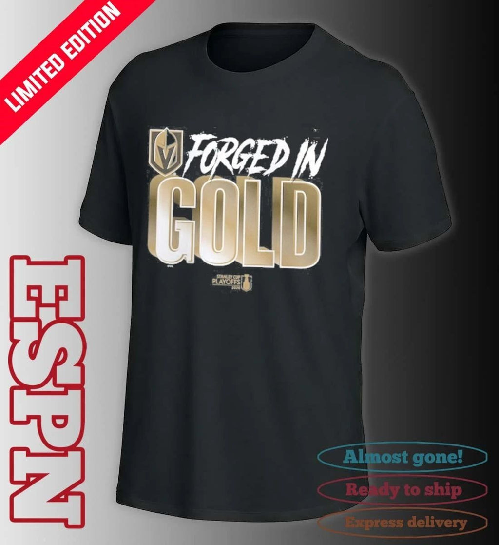Vegas Golden Knights 2026 NHL Playoffs Forged In Gold Shirt
