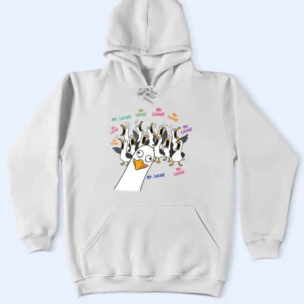 Funny Seagull Teacher & Students - Personalized T Shirt