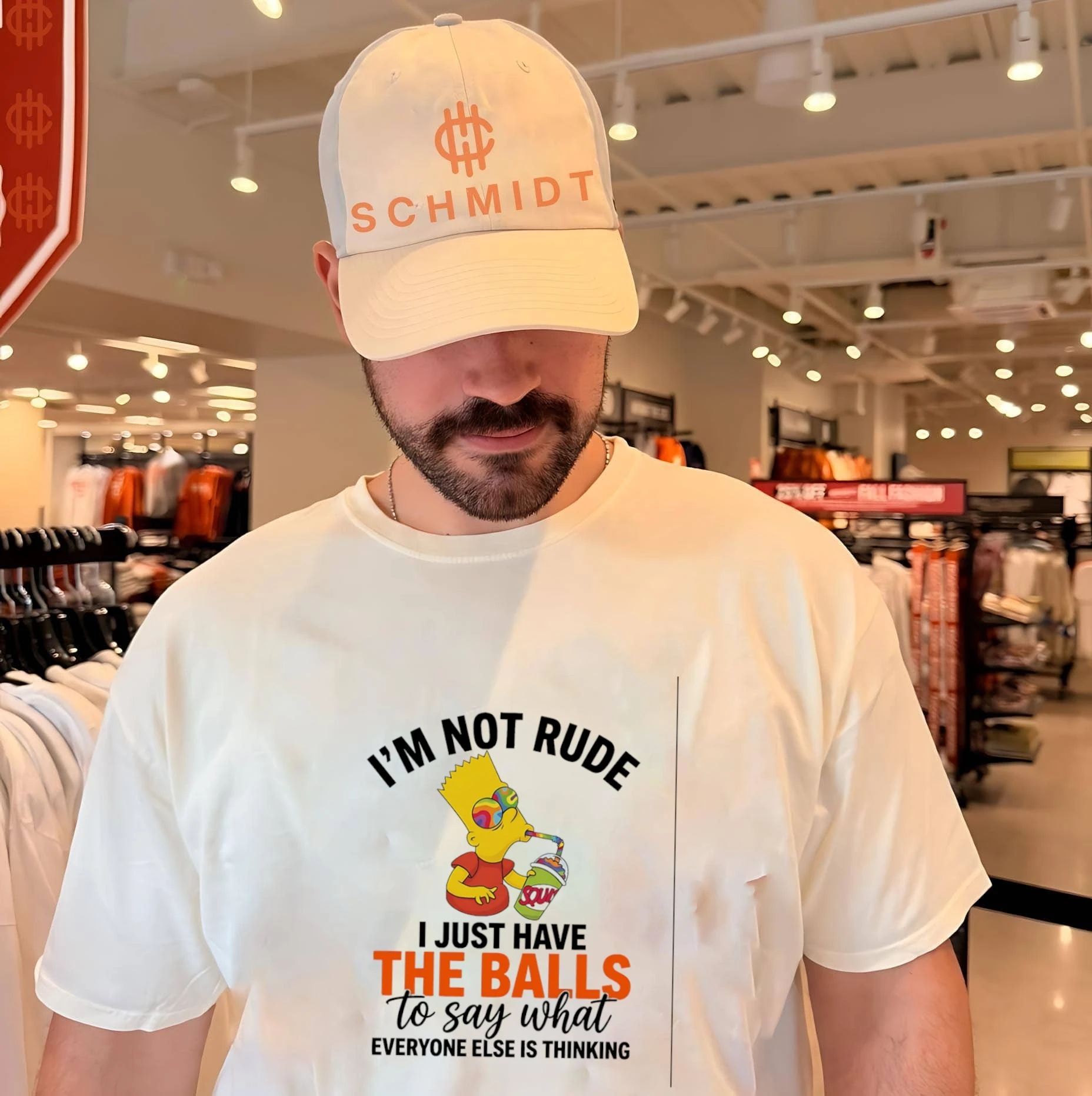 I’m not rude I just have the balls to say what everyone else is thinking Bart Simpson shirt