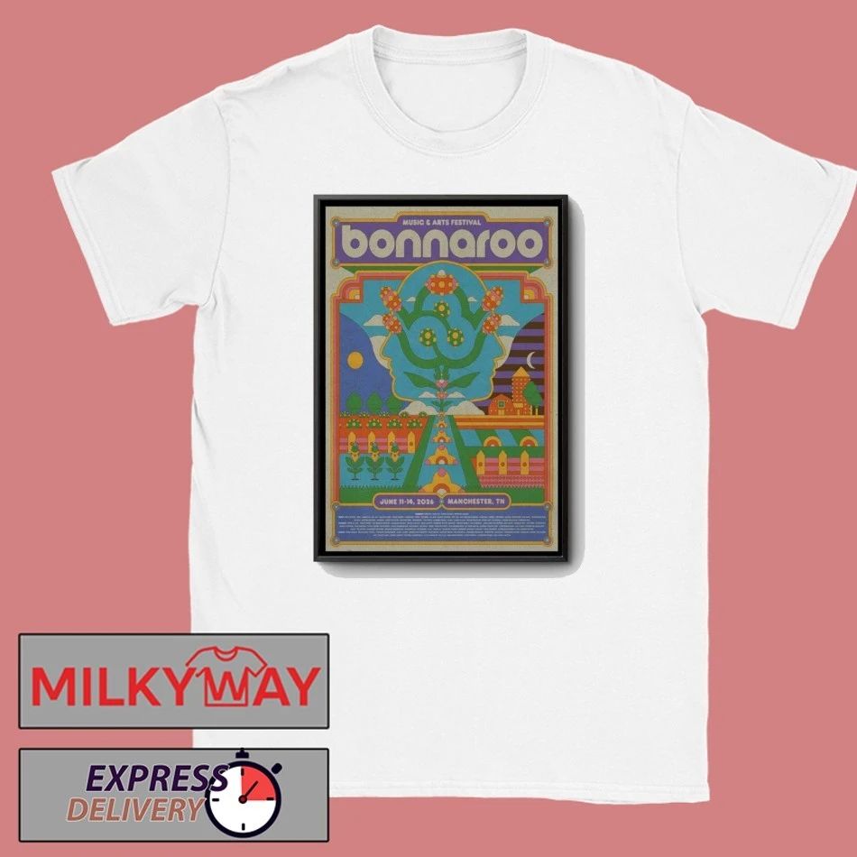 POSTER Bonnaroo June 11-14 2026 Tour Manchester, TN shirt