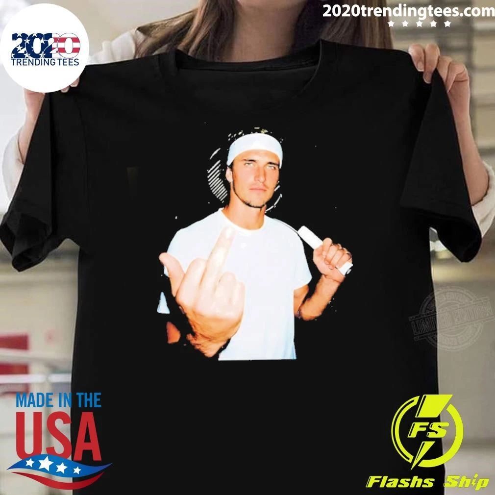 Alexander Zverev 2026 Men’s Singles Tennis Middle Finger Shirt