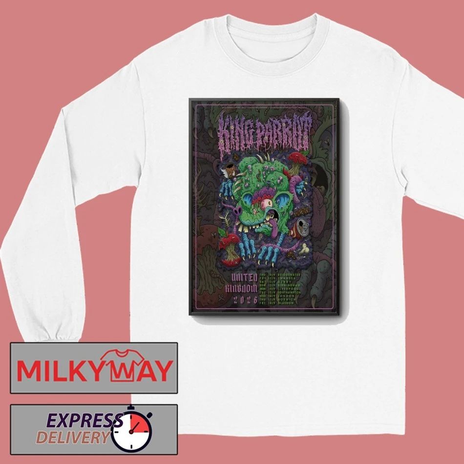King Parrot UK 2026 Tour Poster shirt