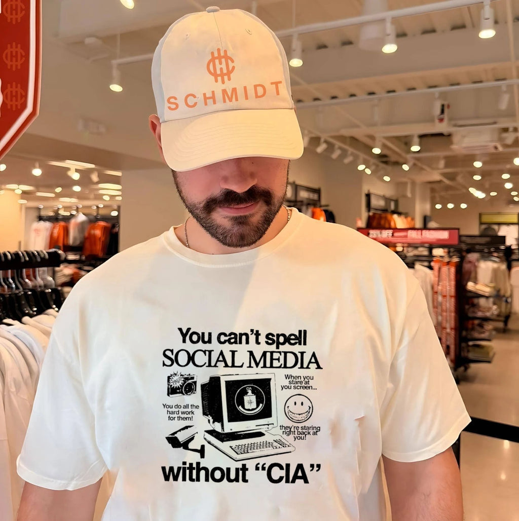 You can’t spell social media without CIA shirt